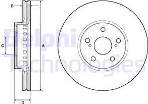 Delphi BG3921 - Bremžu diski www.autospares.lv