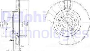 Delphi BG3928 - Bremžu diski www.autospares.lv