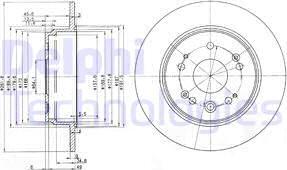 Delphi BG3979 - Bremžu diski www.autospares.lv