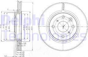 Delphi BG3976C - Bremžu diski autospares.lv