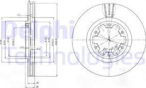 Delphi BG3972 - Bremžu diski www.autospares.lv