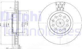 Delphi BG3497 - Bremžu diski autospares.lv