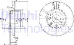 Delphi BG3404C - Bremžu diski autospares.lv