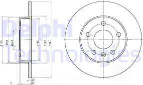 Delphi BG3406C - Bremžu diski www.autospares.lv