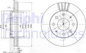 Delphi BG3401 - Тормозной диск www.autospares.lv