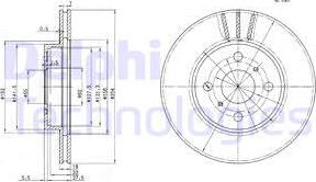 Delphi BG3414 - Bremžu diski www.autospares.lv