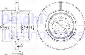 Delphi BG3418 - Bremžu diski www.autospares.lv