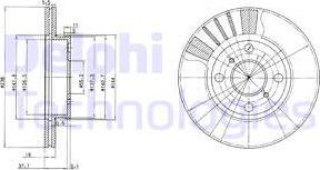 Delphi BG3424 - Brake Disc www.autospares.lv