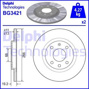 Delphi BG3421 - Bremžu diski www.autospares.lv