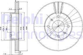 Delphi BG3596 - Bremžu diski www.autospares.lv