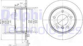 Delphi BG3592 - Bremžu diski www.autospares.lv