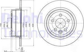 Delphi BG3550 - Bremžu diski autospares.lv