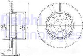 Delphi BG3568 - Bremžu diski autospares.lv