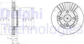 Delphi BG3509 - Bremžu diski www.autospares.lv