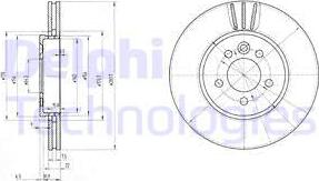 Delphi BG3503 - Bremžu diski autospares.lv