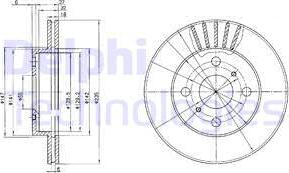 Delphi BG3519C - Bremžu diski www.autospares.lv