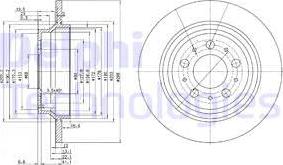 Delphi BG3515C - Bremžu diski www.autospares.lv