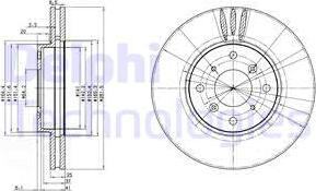 Delphi BG3516 - Bremžu diski www.autospares.lv