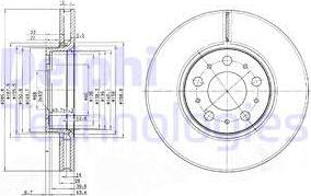 Delphi BG3513 - Bremžu diski www.autospares.lv