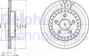 Delphi BG3536 - Bremžu diski autospares.lv