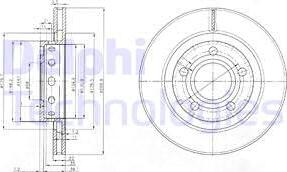 Delphi BG3525 - Bremžu diski www.autospares.lv