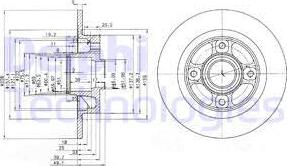 Delphi BG3570 - Bremžu diski autospares.lv