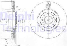 Delphi BG3699 - Bremžu diski autospares.lv