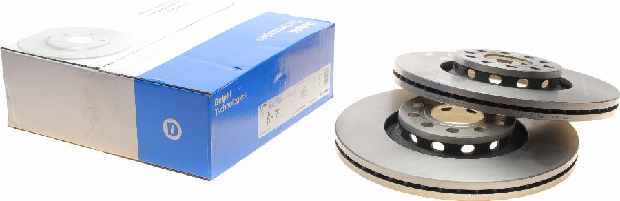 Delphi BG3657 - Тормозной диск www.autospares.lv