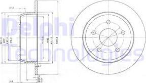 Delphi BG3660 - Bremžu diski www.autospares.lv