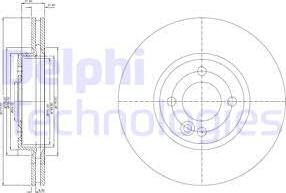 Delphi BG3661C - Bremžu diski www.autospares.lv