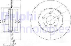 Delphi BG3663C - Bremžu diski autospares.lv