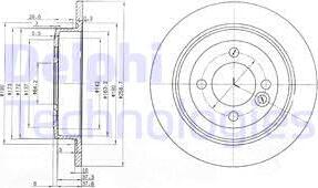 Delphi BG3662C - Bremžu diski www.autospares.lv