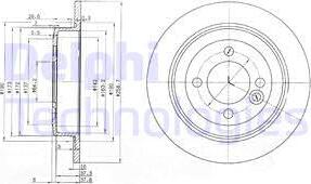 Delphi BG3662 - Bremžu diski www.autospares.lv