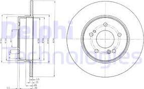 Delphi BG3601 - Bremžu diski www.autospares.lv