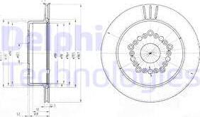 Delphi BG3617 - Bremžu diski www.autospares.lv