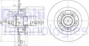 Delphi BG3689 - Bremžu diski www.autospares.lv