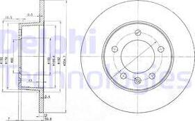 Delphi BG3681C - Bremžu diski www.autospares.lv