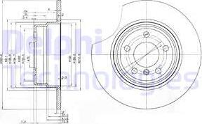 Delphi BG3629 - Bremžu diski www.autospares.lv