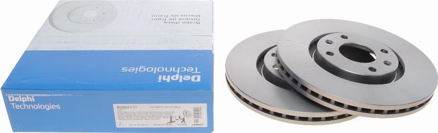 Delphi BG3622 - Тормозной диск www.autospares.lv