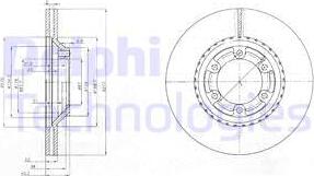 Delphi BG3679 - Bremžu diski www.autospares.lv