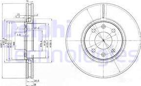 Delphi BG3675 - Bremžu diski autospares.lv