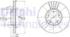 Delphi BG3676 - Bremžu diski autospares.lv