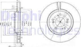 Delphi BG3678 - Bremžu diski www.autospares.lv