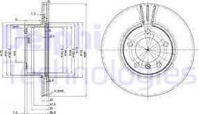 Delphi BG3043 - Тормозной диск www.autospares.lv