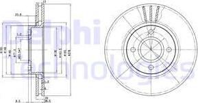 Delphi BG3056 - Bremžu diski www.autospares.lv