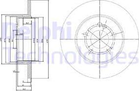 Delphi BG3089 - Bremžu diski autospares.lv