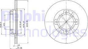 Delphi BG3083 - Bremžu diski www.autospares.lv