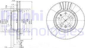 Delphi BG3039 - Bremžu diski www.autospares.lv