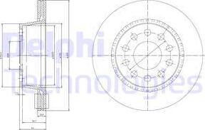 Delphi BG3031 - Bremžu diski www.autospares.lv