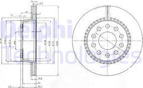 Delphi BG3029 - Bremžu diski www.autospares.lv